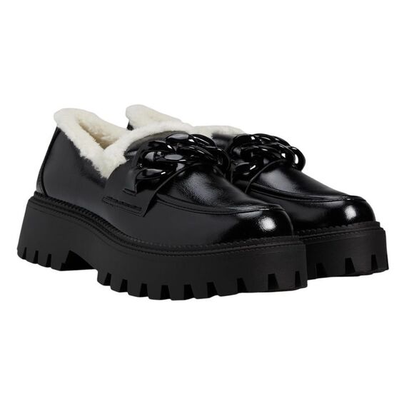 DOLCE VITA Larazzo Chain Platform Lug Sole Loafers in Black Size 11 NEW - Picture 1 of 16